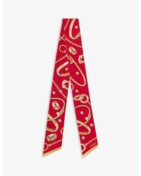 Cartier - Precious Mundanity Graphic-Print Bandeau Silk Scarf 105Cm X 6Cm - Lyst
