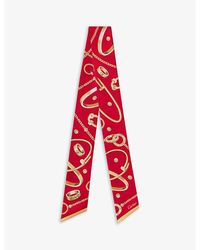 Cartier - Precious Mundanity Graphic-print Bandeau Silk Scarf 105cm X 6cm - Lyst