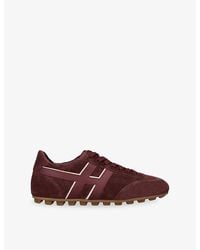 Hogan - Allacciato Suede And Leather Trainers - Lyst