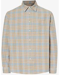 Nudie Jeans - Filip Check-pattern Regular-fit Cotton Shirt - Lyst