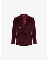 Eleventy - Double-Breasted Corduroy Suit Jacket - Lyst