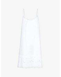 Hanro - Clara Logo-embroidered Cotton Pyjama Dress X - Lyst