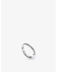 Tiffany & Co. - Tiffany Lock 18Ct- And 0.17Ct Round-Brilliant Diamond Ring - Lyst