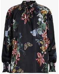 AllSaints - Mari Sanibel Floral-print Woven Shirt - Lyst