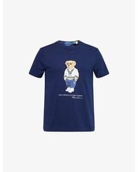 Polo Ralph Lauren - Bear-Print Crewneck Cotton-Jersey T-Shirt - Lyst