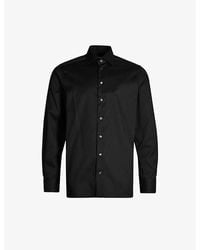 Eton - Signature Pleated-Cuff Regular-Fit Cotton-Twill Shirt - Lyst