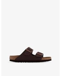 Birkenstock - Arizona Two-Strap Faux-Leather Sandals - Lyst