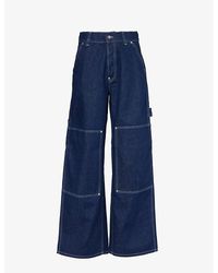 Stella McCartney - S-wave Cargo-pocket Straight-leg Jeans - Lyst