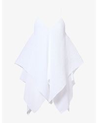 JW Anderson - Pleated V-Neck Woven Top - Lyst