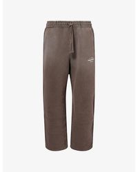 The Couture Club - Spray-Wash Logo-Print Cotton Jogging Bottoms - Lyst