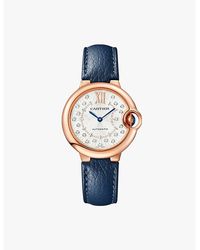 Cartier - Crwgbb0056 Ballon Bleu De 18Ct Rose- And 0.1Ct Brilliant-Cut Diamond Mechanical Watch - Lyst