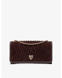 Dune - Strong Bug-Embellished Suede Cross-Body Bag - Lyst
