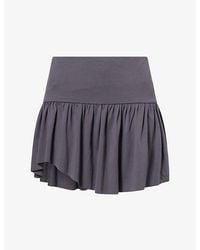 GIMAGUAS - Sari Tiered Jersey Mini Skirt - Lyst