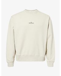 Stone Island - Blur-Compass Crew-Neck Cotton Sweatshirt - Lyst