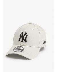 KTZ - 9forty New York Yankees Brand-embroidered Cotton-canvas Baseball Cap - Lyst