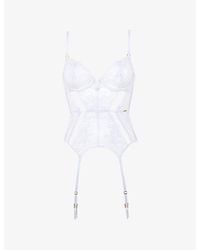 Bluebella - Marseille Underwired Stretch-Mesh Basque - Lyst