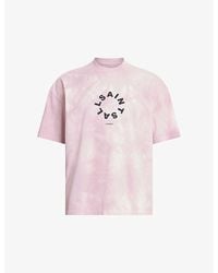 AllSaints - Tierra Circular Graphic-logo Organic-cotton T-shirt - Lyst