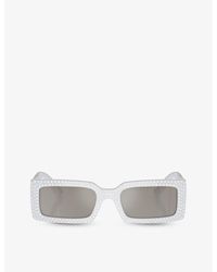 Dolce & Gabbana - Dg4447b Rectangle-frame Acetate Sunglasses - Lyst