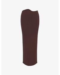 Christopher Esber - Maparadita Ribbed Knitted Midi Skirt - Lyst