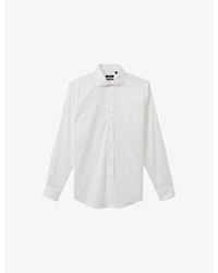 Reiss - Bishopsgate Long-Sleeved Cotton-Blend Shirt - Lyst