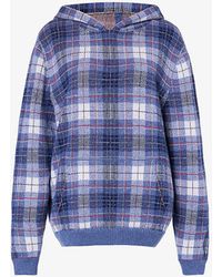 God's True Cashmere - Unisex Checked Cashmere Hoody X - Lyst