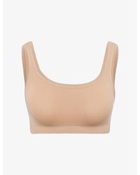 Hanro - Touch Feeling Cropped Stretch-Jersey Bra - Lyst