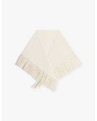 Sandro - Fringed Triangle Wool And Cashmere Scarf - Lyst