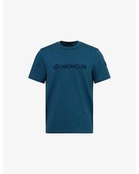 Moncler - Logo-Print Short-Sleeve Cotton T-Shirt - Lyst