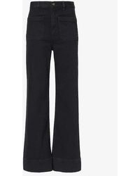 Jeanerica - St Monica Flared-leg High-rise Organic Denim-blend Jeans - Lyst