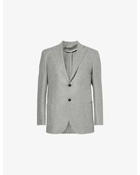 Corneliani - Notch-lapel Regular-fit Wool And Cashmere-blend Blazer - Lyst