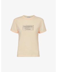 Acne Studios - Etza Brand-print Cotton-jersey T-shirt - Lyst