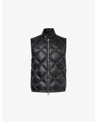 Moncler - Nasta Logo-patch Diamond-quilted Shell-down Gilet - Lyst