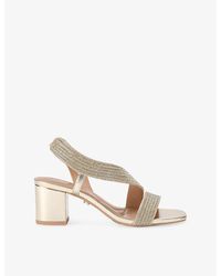 Carvela Kurt Geiger - Gala Wide-Fit Heeled Woven Sandals - Lyst
