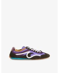 Sandro - Mixed-Material Light Wave Trainers - Lyst
