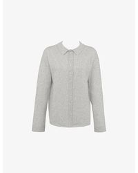 House Of Cb - Devon Relaxed-Fit Wool-Blend Shirt - Lyst