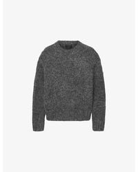 AllSaints - Myles Oversized-Fit Mohair-Blend Jumper - Lyst