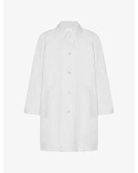 The Row - Hawkins Single-Breasted Cotton Poplin Coat - Lyst
