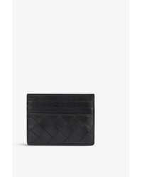 Bottega Veneta - Double-faced Intrecciato Leather Card Holder - Lyst