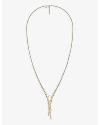 Shaun Leane - Rose Thorn-Plated Vermeil Sterling- Lariat Necklace - Lyst