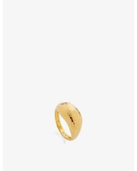 Monica Vinader - Deia 18Ct-Plated Vermeil Ring - Lyst