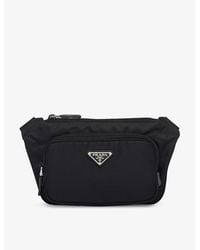 Prada - Re-Nylon Buckled Recycled-Nylon And Leather Cross-Body Bag - Lyst