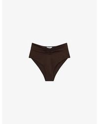 Reiss - Maisie Ruched Bikini Bottoms - Lyst