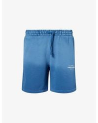The Couture Club - Spray-Wash Logo-Print Cotton Shorts - Lyst