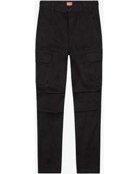 DIESEL - P-argym Slip-pocket Straight-leg Regular-fit Cotton Trousers - Lyst