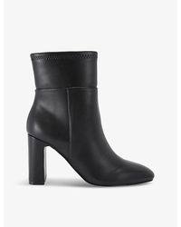 KG by Kurt Geiger - Titan Heeled Faux-Leather Ankle Boots - Lyst