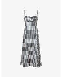 Reformation - Kailani Cotton Midi Dress - Lyst