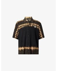 Amiri - Ma Patch Tie-Dye Wool Knit Shirt - Lyst