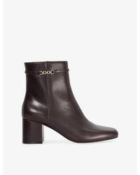 Dune - Oaklee Leather Heeled Ankle Boots - Lyst