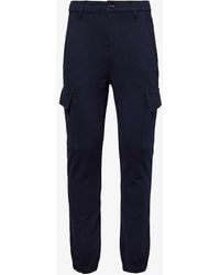 7 For All Mankind - jogger Chino Drawstring-waist Tapered-leg Regular-fit Cotton-blend Trouser - Lyst