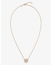Chaumet - Jeux De Liens Harmony Small 18Ct Rose- And 0.32Ct Brilliant-Cut Diamond Pendant Necklace - Lyst